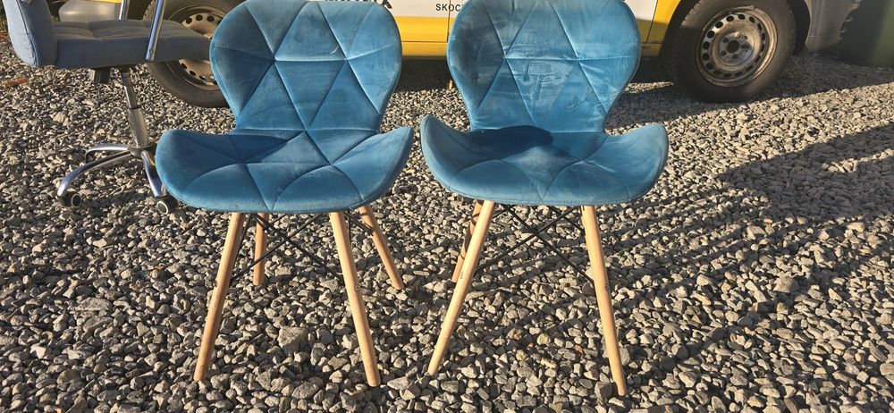 2x krzesło turkus cena za dwa