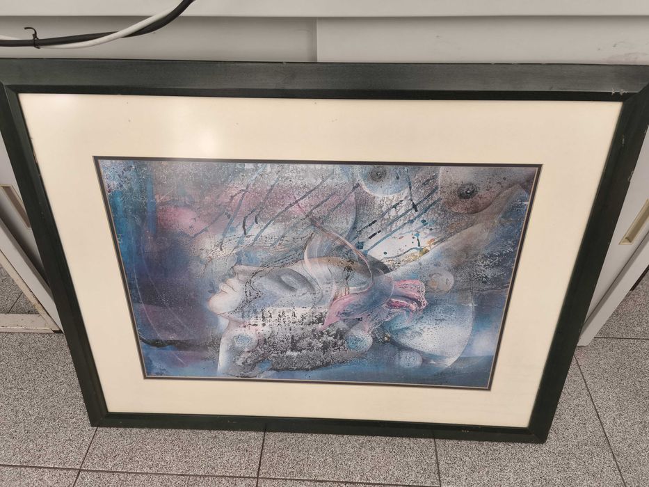 Quadro Moldura Ilustração Artística