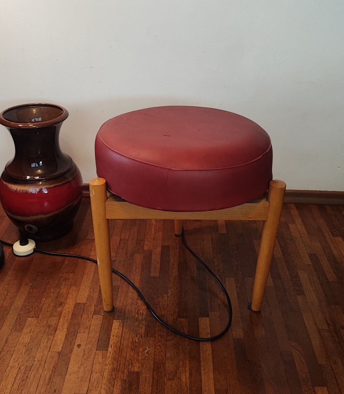 Stołek taboret skandynawski design lata 60