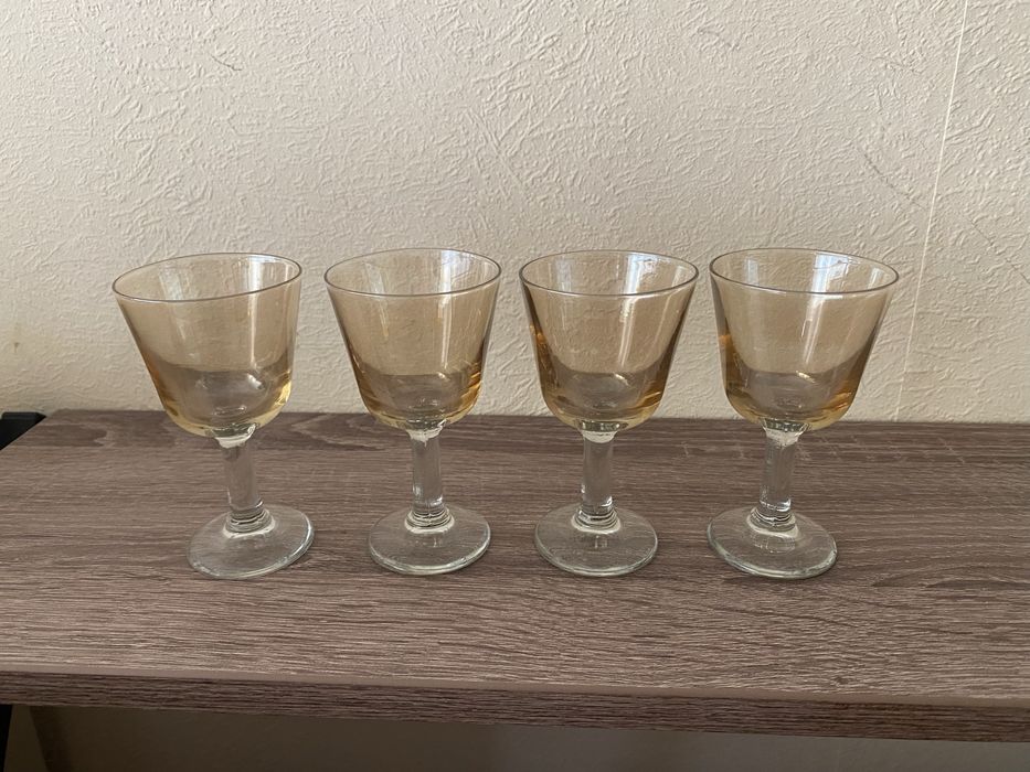 Бокалы на ножке, рюмки, стопки, СССР | Набір чарок на ніжці