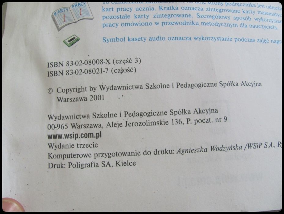 Wesoła szkoła, kształcenie zintegrowane klasa 3 WSiP 2001