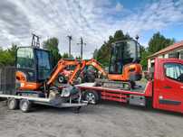 wynajem  wypozyczenie minikoparki KUBOTA KX 18