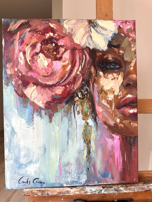 Sprzedam ukończony obraz zatytułowany „Widok”