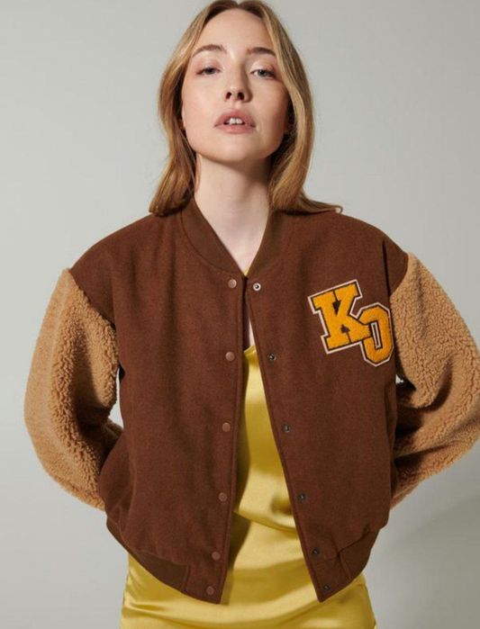 Курточка з рукавами тедді