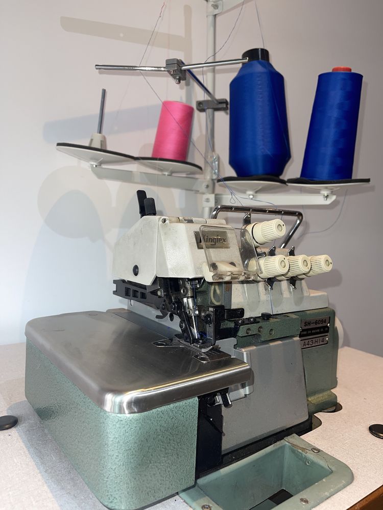 Overlock, corta e cose, máquina de costura industrial