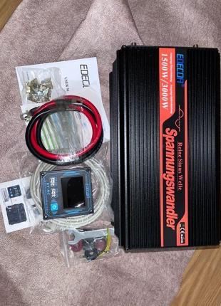 Перетворювач напруги edecoa 12v до 230v 1500/3000w