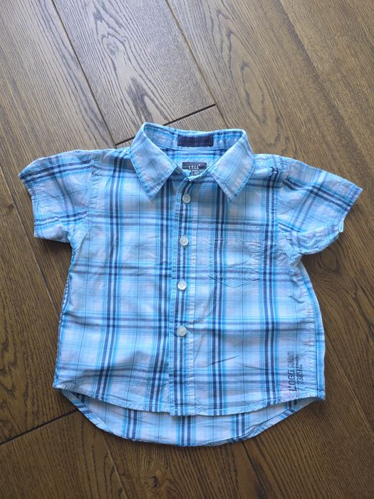 Bawełniana koszula z krótkimi rękawami L.O.O.G. H&M rozmiar 86