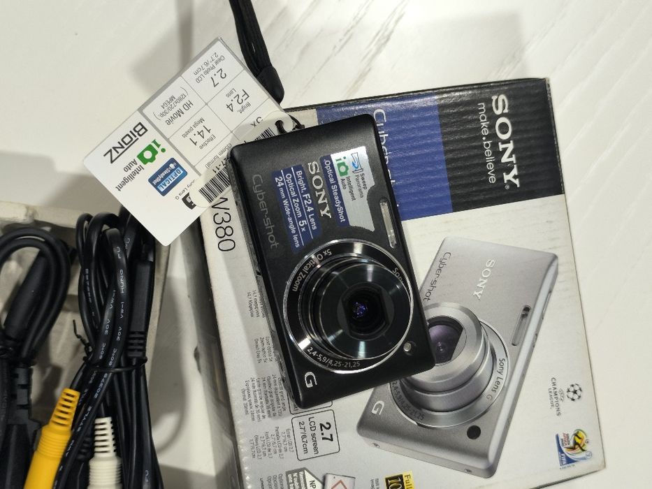 Sony Cyber-shot DSC-W380 | Como Nova | Bolsa, Cartão 16GB e Bateria No