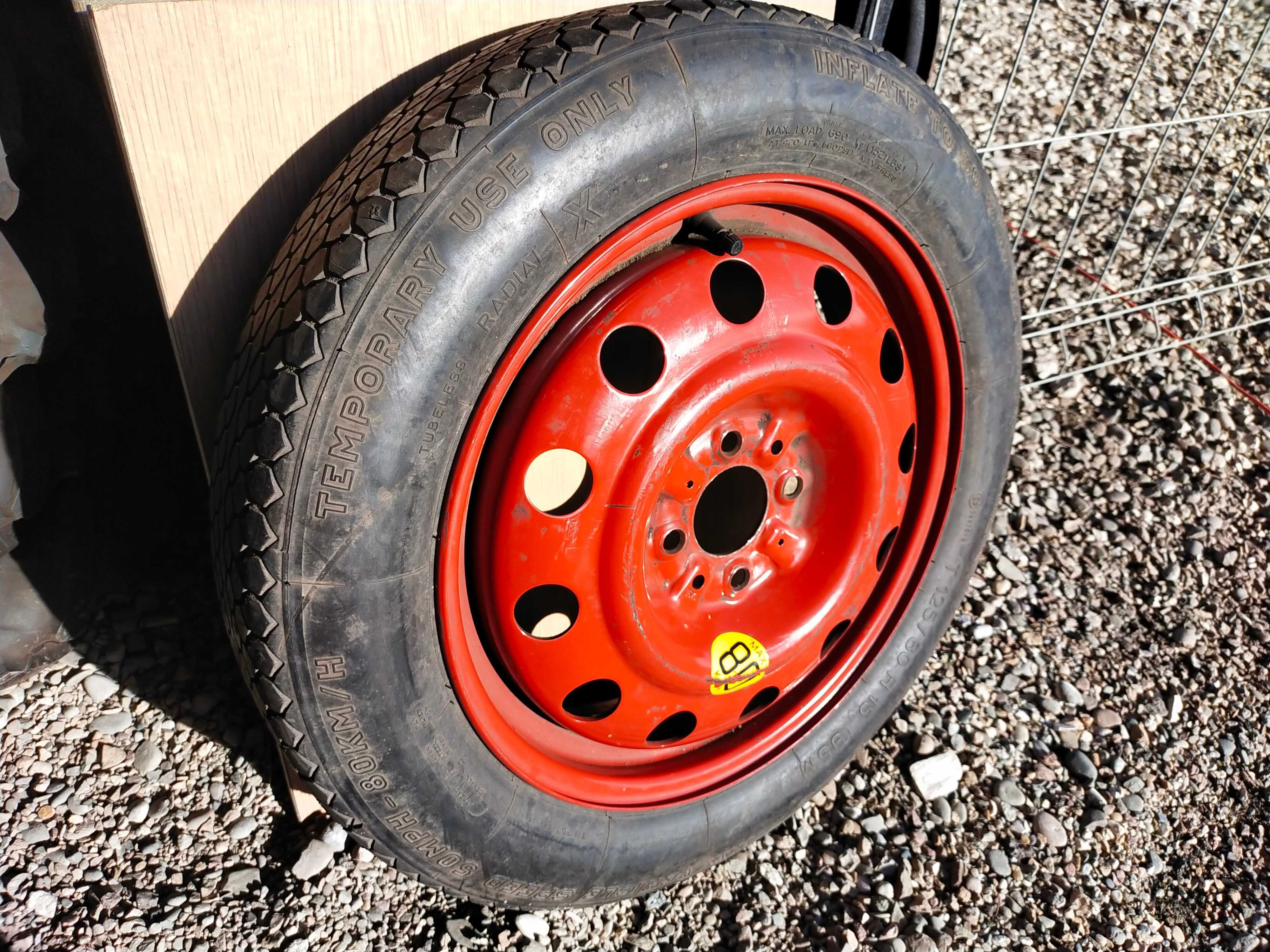 Koło dojazdowe 15'' 4x98 Fiat, Lancia, Ford Ka