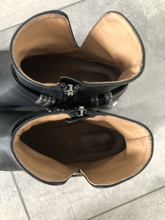 Fajne botki Venetti 37, wkladka 24 skora naturalna