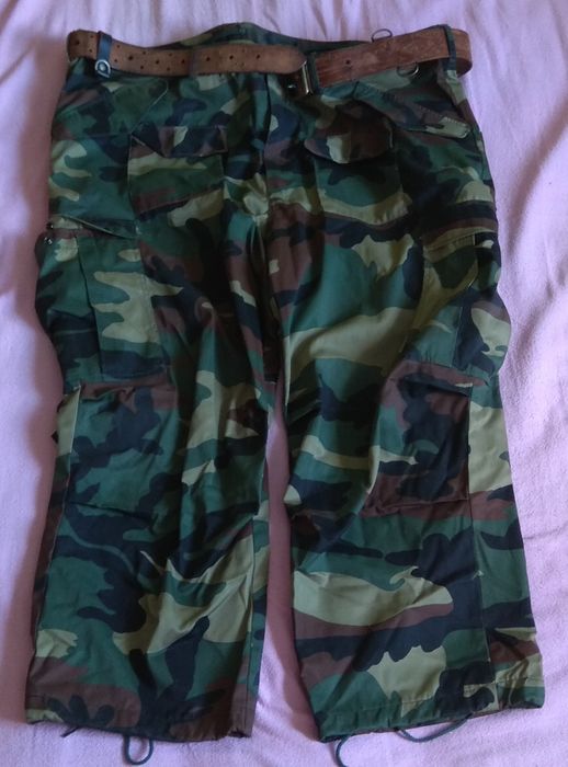 Spodnie bojówki z pasem wojskowe militarne moro XXXL USA w cenie paska