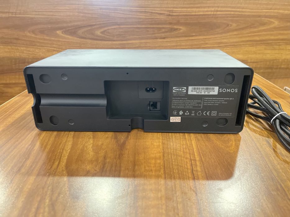 1 IKEA Gen. 2 Symfonisk glosnik Wi-Fi czarny półkowy SONOS drugi panel