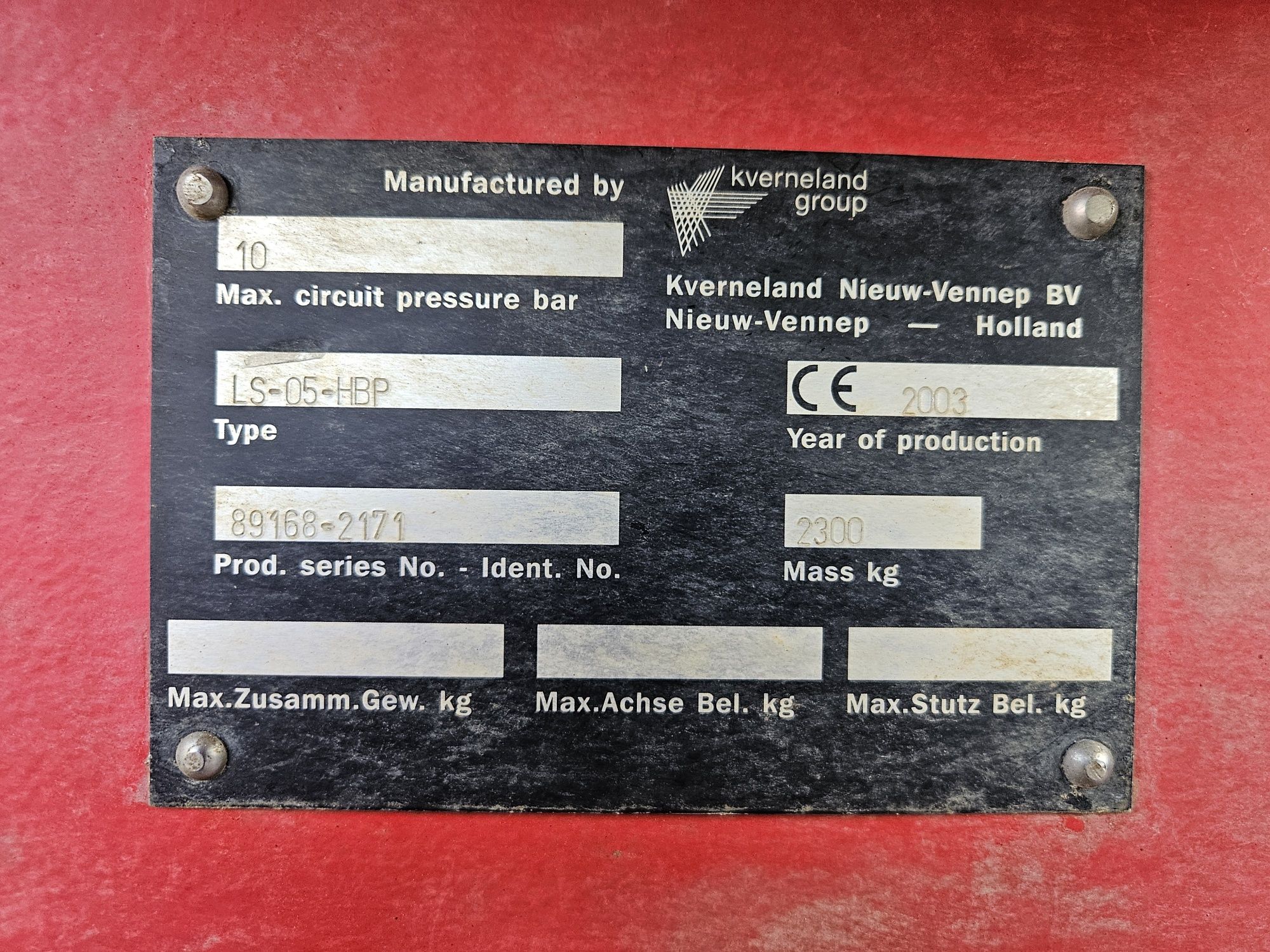 RAU Dynamic (Kverneland Vicon) 3600l/27m