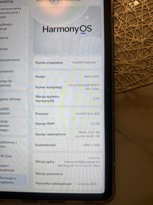 Tablet Huawei MatePad + etui + rysik