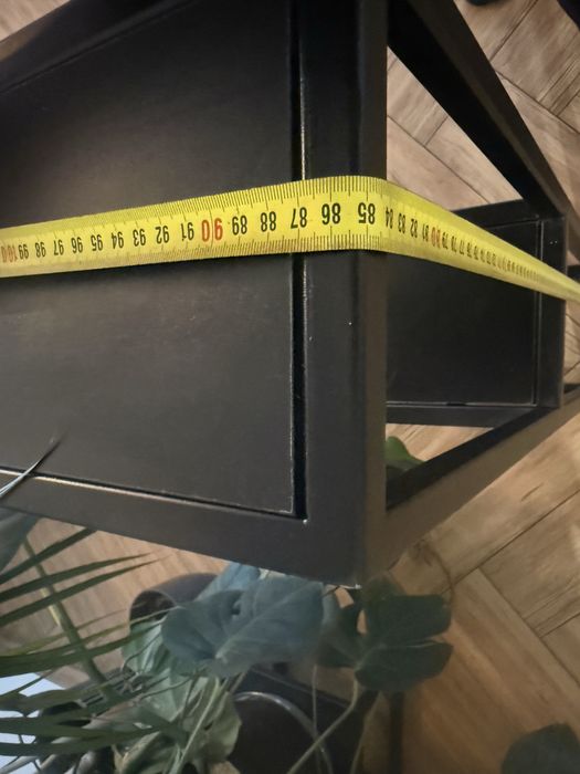 Wysoki regal półka czarny metalowy loft jak nowy