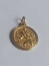 Medalha em ouro 19,2kts S.Cristovão