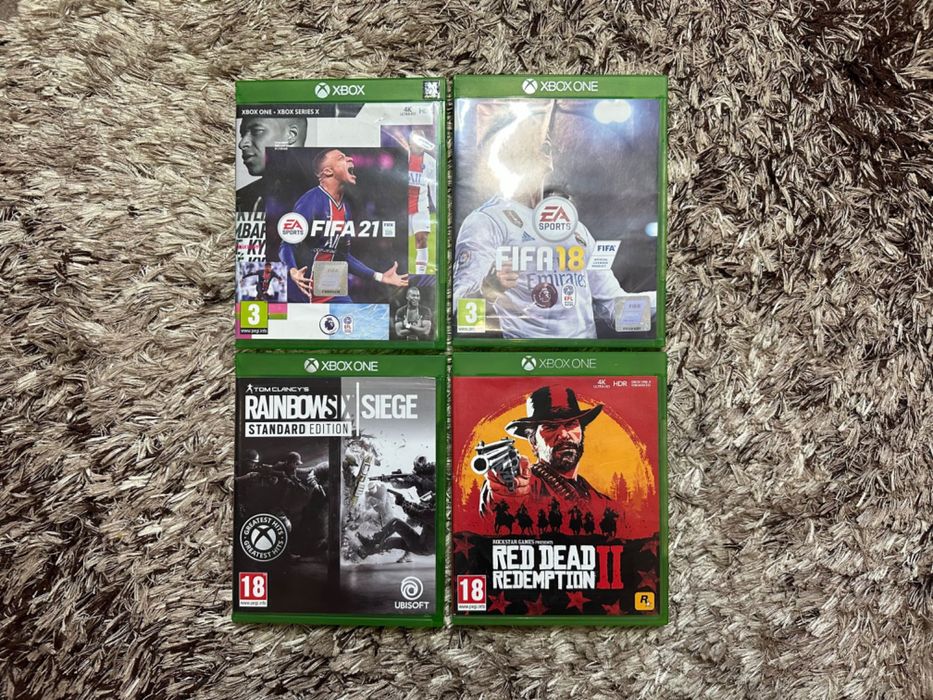 Игры на Xbox One Red dead redemption 2 Fifa 21 18 Rainbow six siege