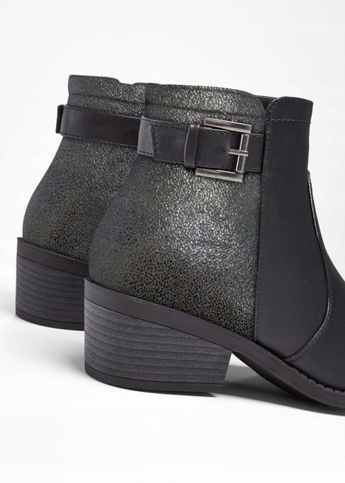 B.P.C botki damskie czarne 39.