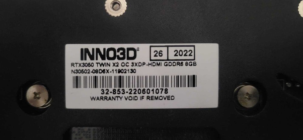 RTX 3050  TWINX2 gddr6 8gb