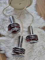 Lampa wisząca żyrandol kaskadowy 3 klosze retro vintage Polam Space