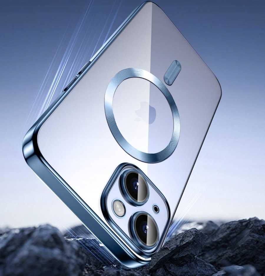 Etui do iPhone 15 Plus do MAGSAFE MATT CASE WZMOCNIONE + Szkło pełne