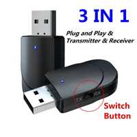 Adaptador Bluetooth 5.0, USB plug & play kn330 NOVO