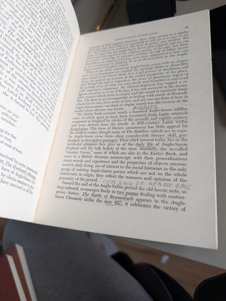 A critical history of english literature