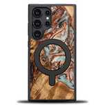 Etui Bewood Unique MagSafe Jowisz z drewna i żywicy na Samsung Galaxy