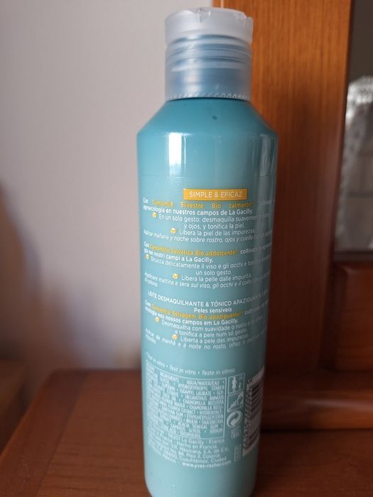 2em1 Leite Desmaquilhante & Tónico Apaziguante Yves Rocher 200ml