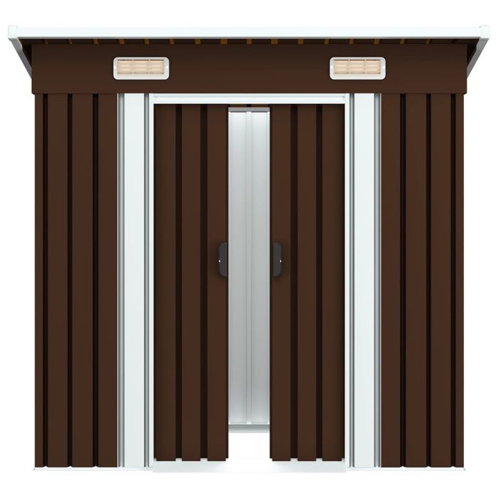Abrigo de Jardim Metálico 194x121x181 cm – Compacto e Resistente