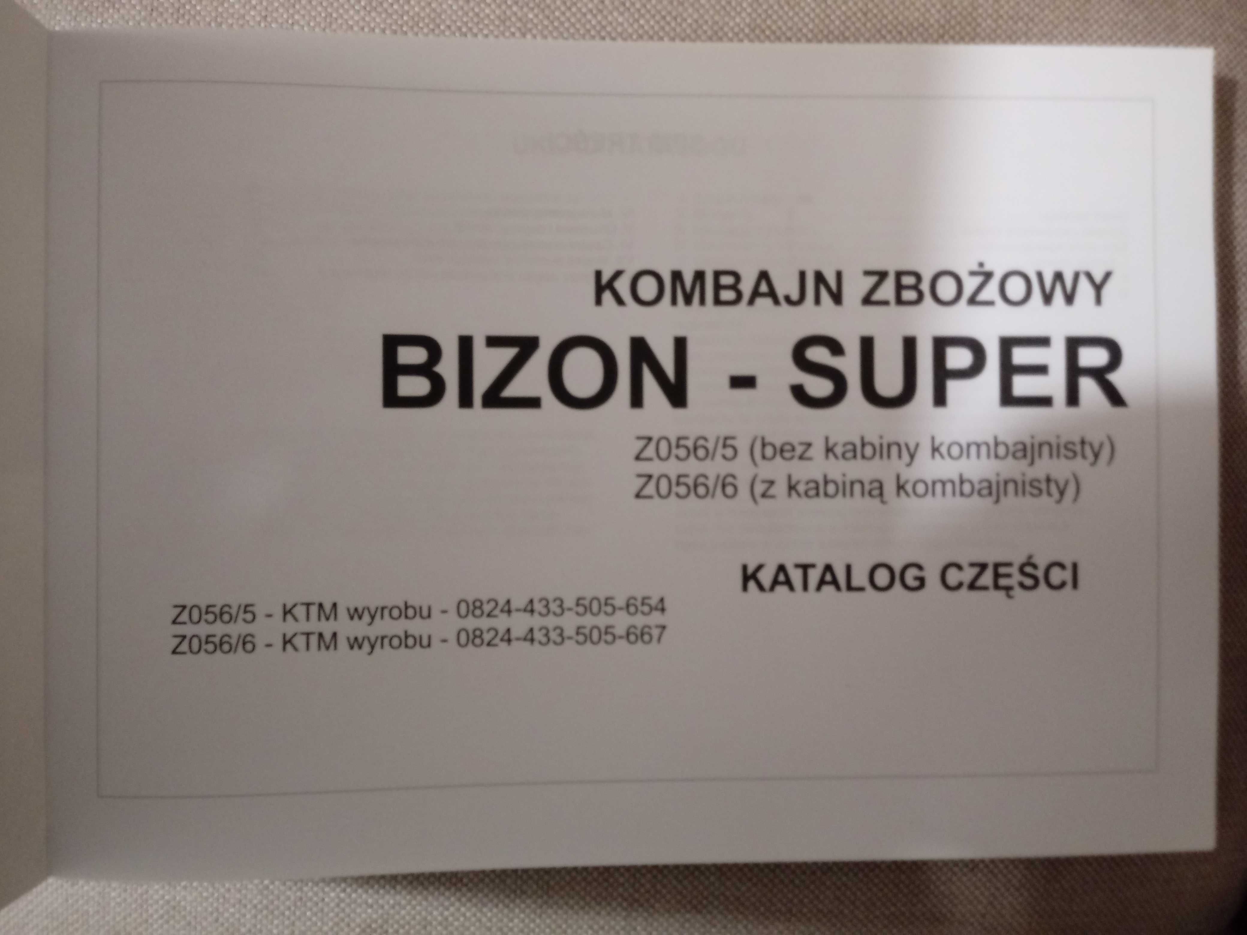 Katalog Bizon Super; Z-056/5 , Z-056/6 z kabiną