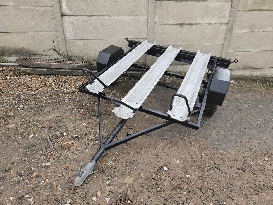 Przyczepka Lekka MOCNA Amortyzowana 3 dużych motocykli