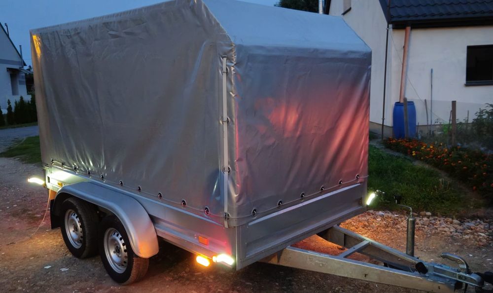 Przyczepka samochodowa  300x156x150 rok 2024 z mega oświetleniem LED