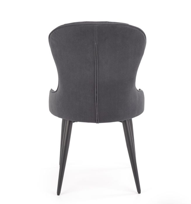 Krzesła Halmar tapicerowane – grafitowe