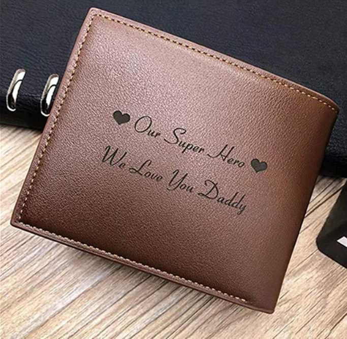Carteira de couro Personalizada masculina CustomizadaNOVO ENVIO GRÁTIS