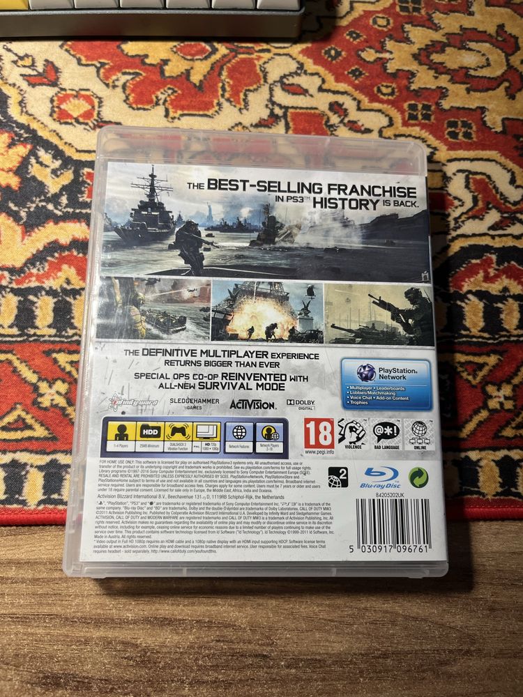 Call of Duty Modern Warfare 3 CoD MW3 PS3 Playstation 3