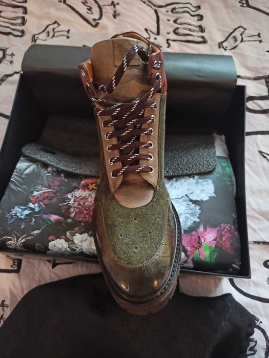 Melvin and Hamilton Trevor 28 buty botki zimowe skórzane vintage retro