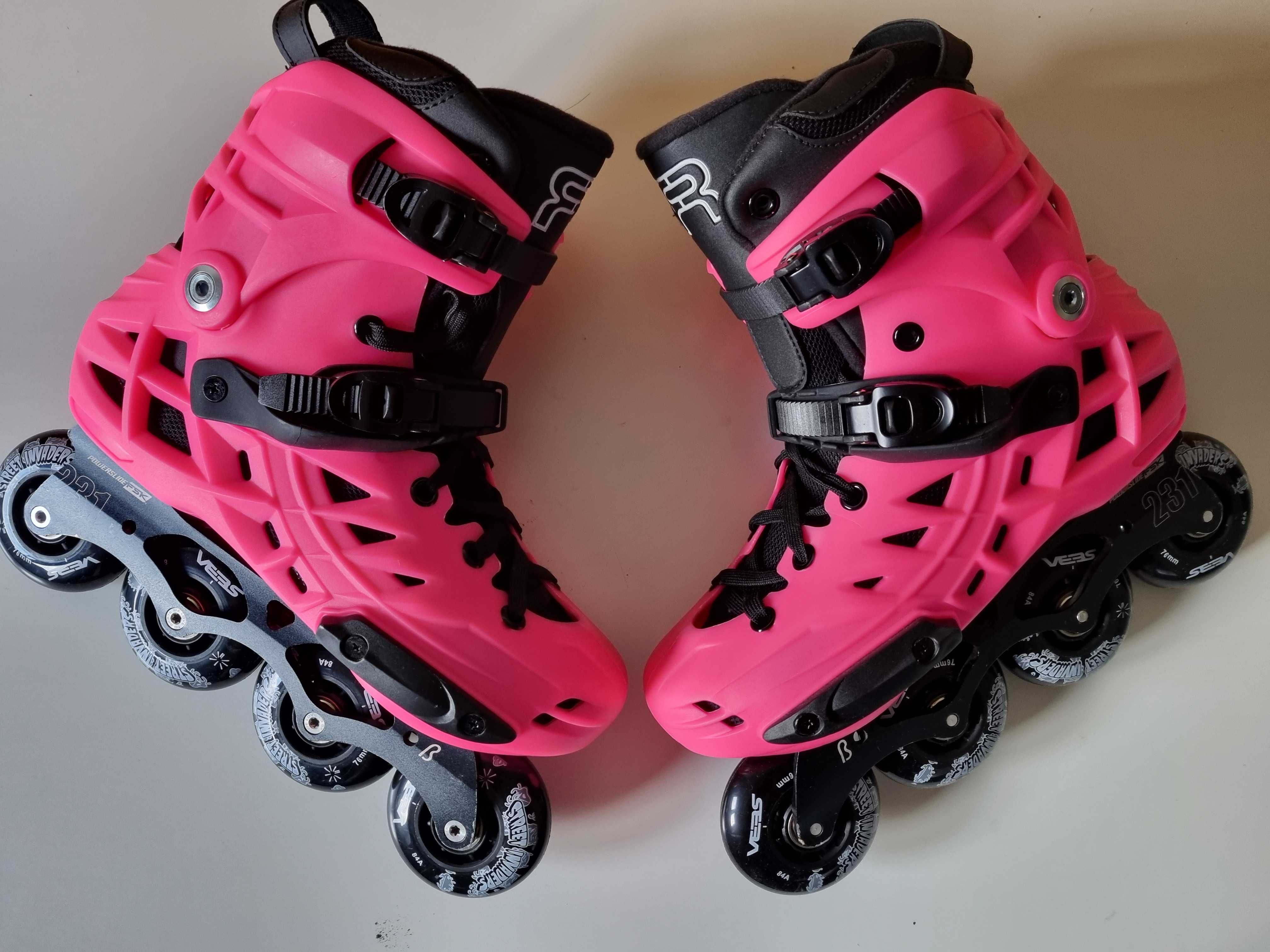 jak NOWE Powerslide Khaan 39 (25,5cm) CUSTOM seba FR Skates FR2 rolki