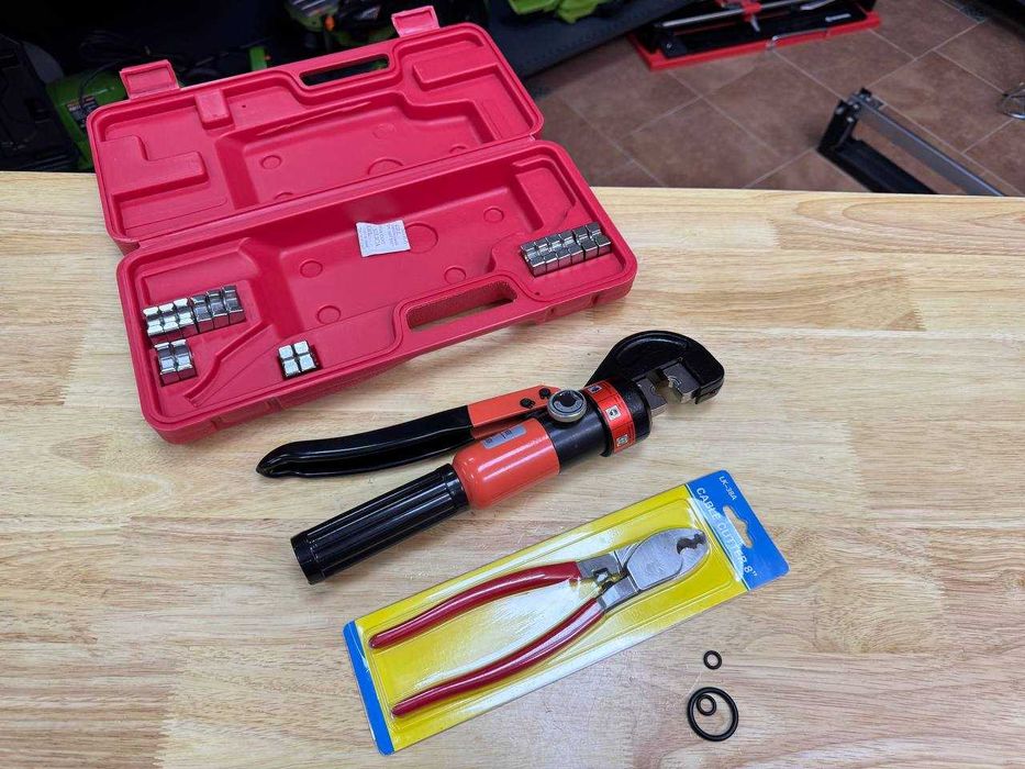 Прес / Обжимка Гідравлічний HP70 з набором матриць + Кабелеріз на 8mm