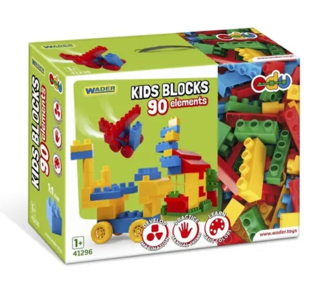 Конструктор Wader Kids Blocks 90 елементів