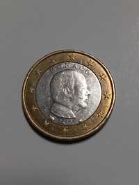 moedas 1 euro  Mónaco e coruja/mocho