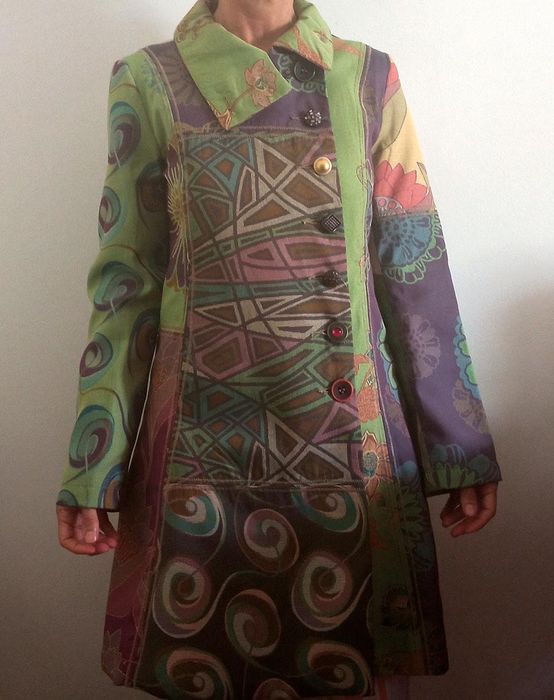 Colorido Casaco Design Desigual