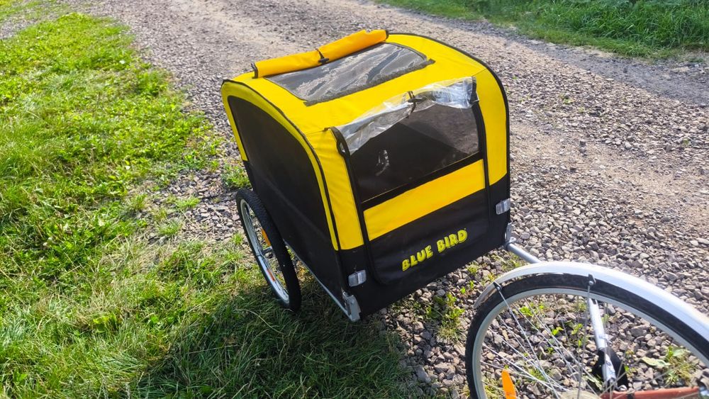 Przyczepka rowerowa na psa