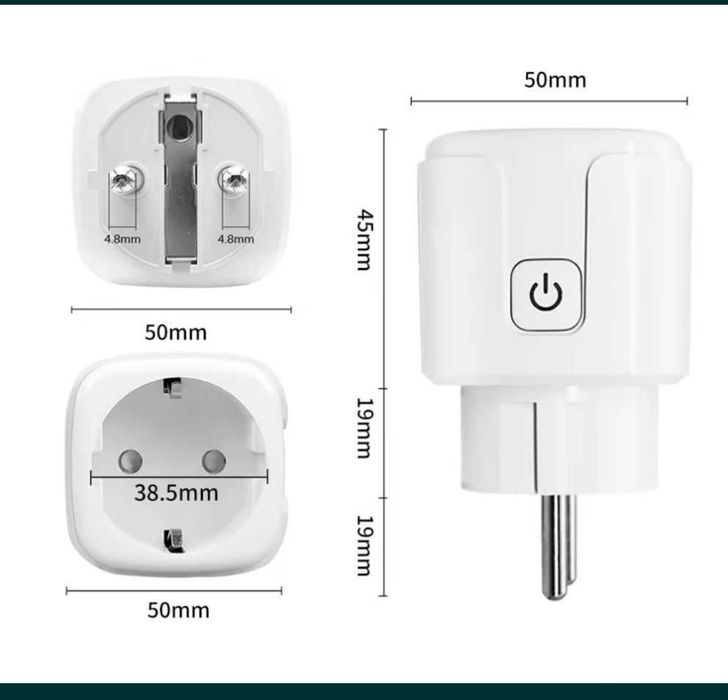 Wi-fi Розумна розетка 20А