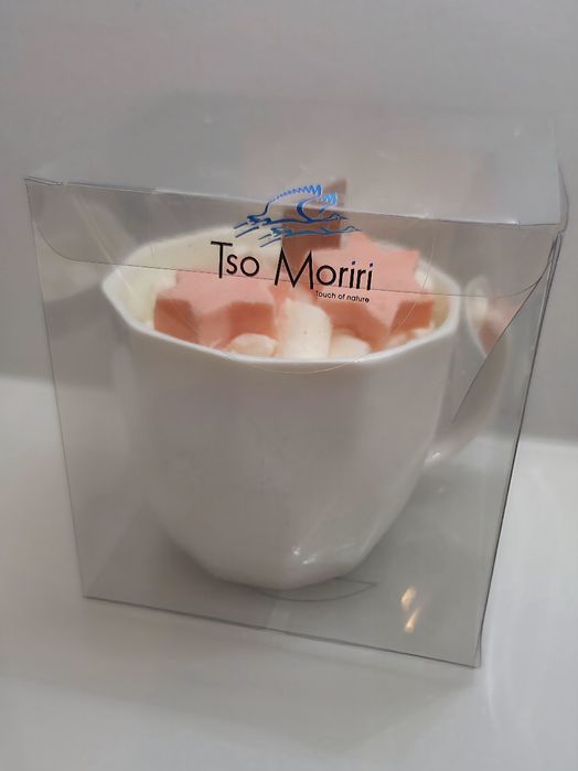 Tso Moriri duża świeca sojowa w kubku pomarańcza