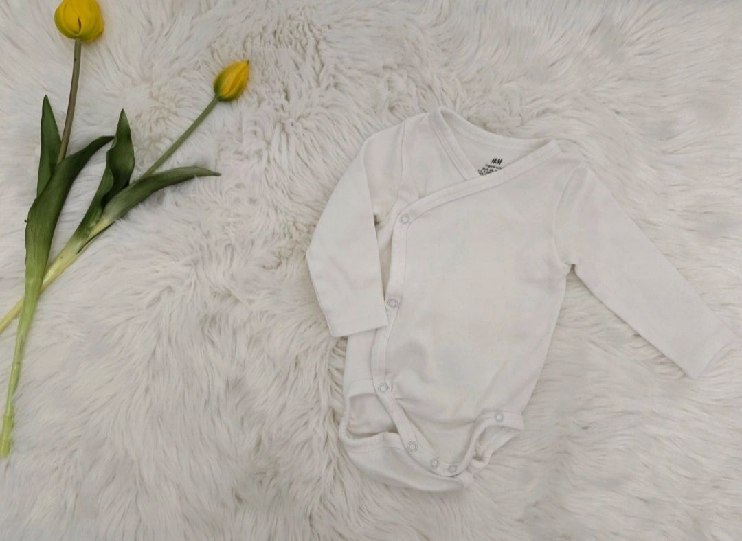 Body kopertowe z wysokiej jakości bawełny marki H&M w rozmiarze 68