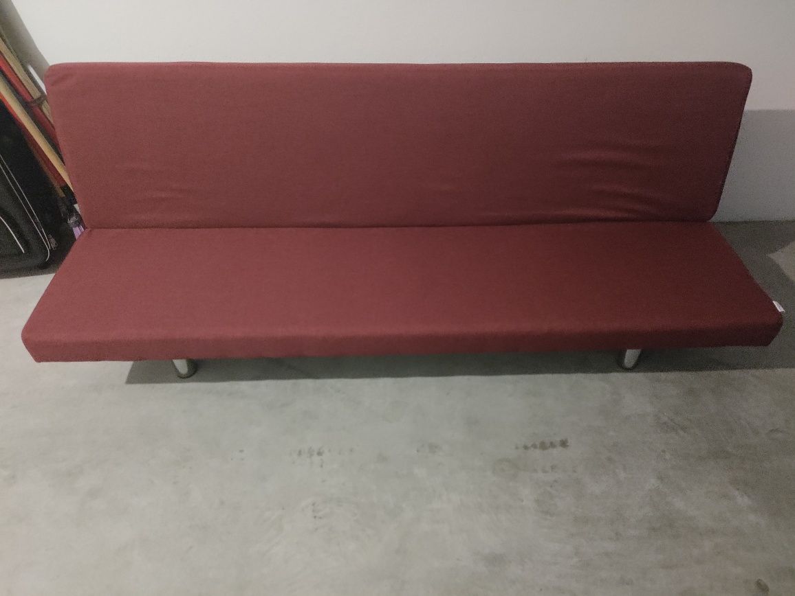 Sofá cama vermelho vidaXL