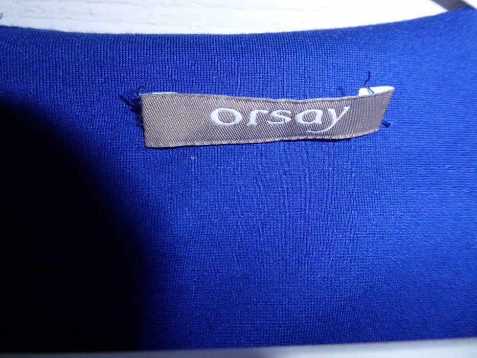 Prosta klasyczna sukienka niebieska Orsay rozmiar 38