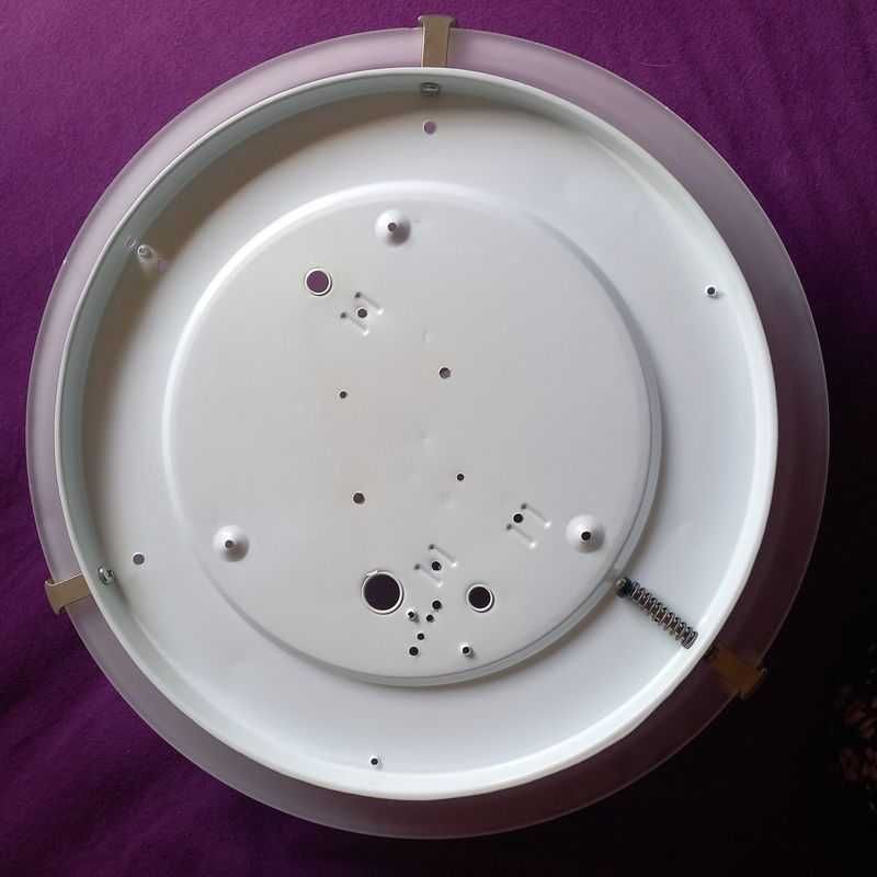 Lampa sufitowa – szklany plafon na 2 x E27.