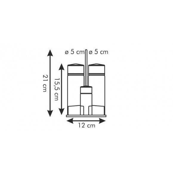 TESCOMA CLUB Komplet olej-ocet-sól-pieprz, zestaw przyprawników szkło